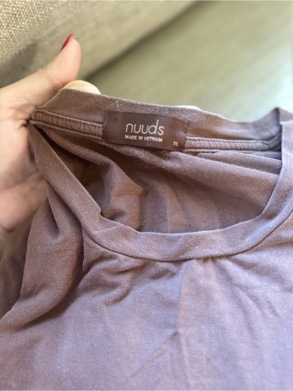 nuuds Dark brown Soft Knit oversized Tee and bike shorts - Picture 2 of 2